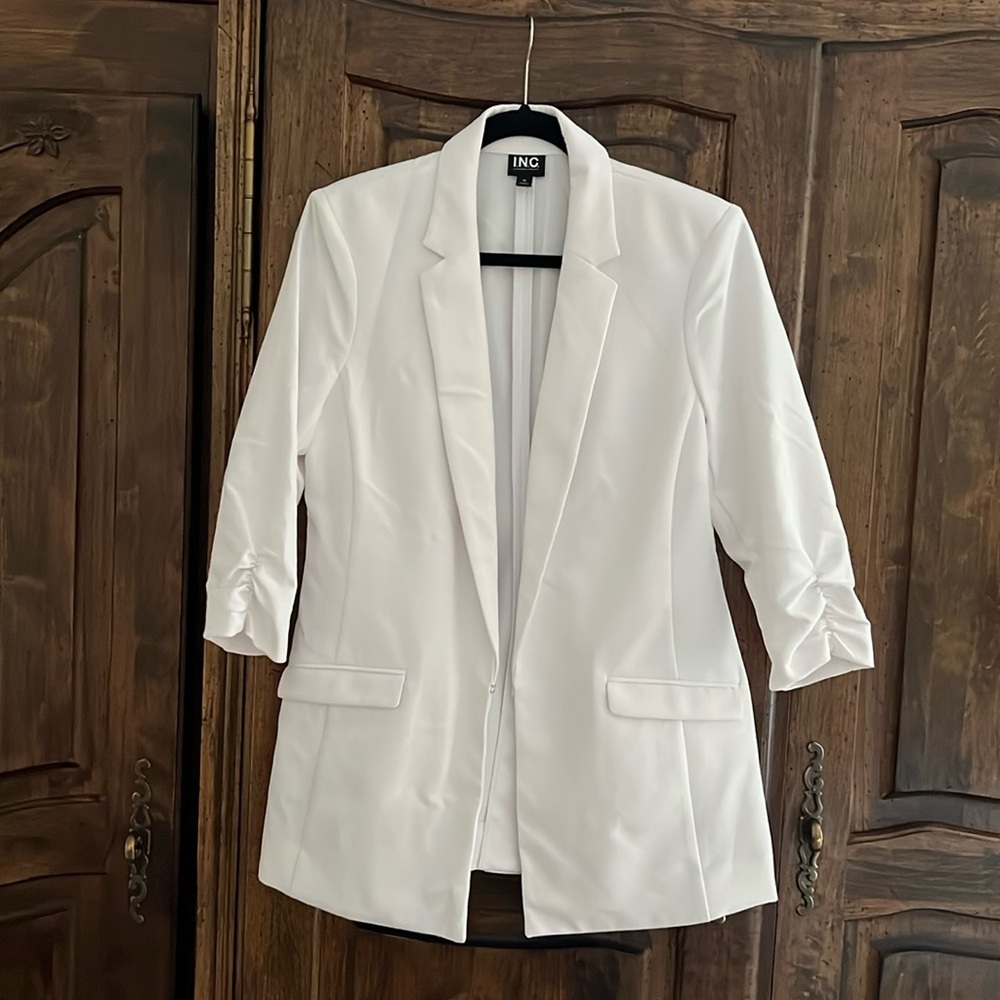 INC white blazer
